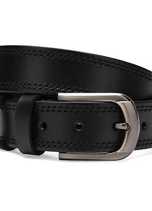 Ремень мужской кожаный 125х3.5 jz sb-jzcv1gnn15-125 черный