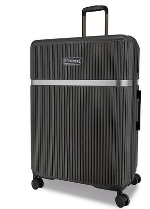 Чемодан swissbrand hazel (l) charcoal (swb_lhhaz174l), тёмно-серый