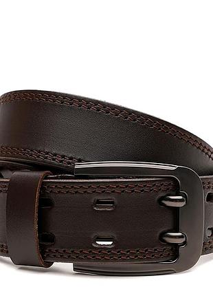 Ремень мужской кожаный батал 130-150x4 jz sb-jzv1fx28-brown