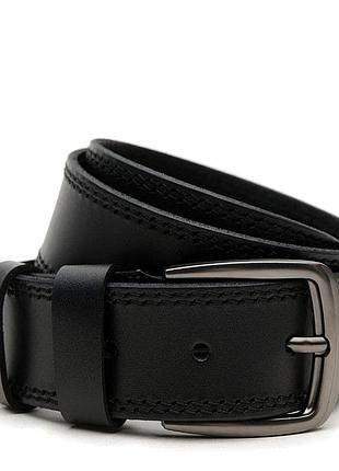 Ремінь чоловічий шкіряний 115х4,5 jz sb-jzv1115gx24-black