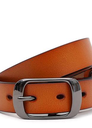 Ремень женский кожаный 105х2.8 jz sb-jzcv1zk-008g-ginger