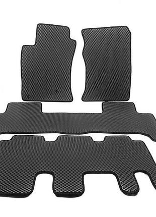 Коврики eva (3 ряда, черные) для toyota land cruiser prado 120
