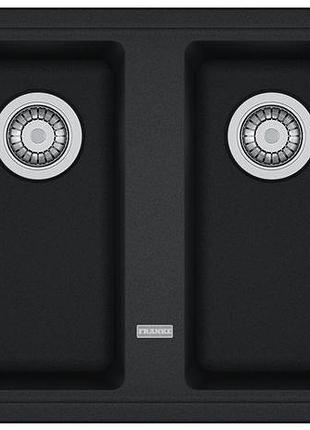 Кухонная мойка franke basis bfg 620 (114.0363.940) гранитная - врезная - оборотная - оникс