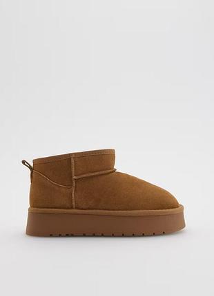 Угги взуття жіноче зимове reserved світло коричневі/карамельні 39 розмір нові