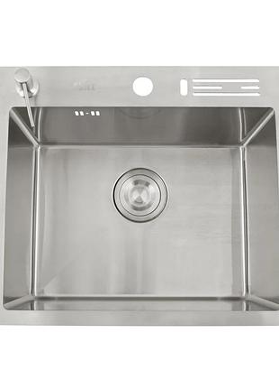 Кухонная мойка nett (ns-5245) из нержавеющей стали 1.5мм - матовая