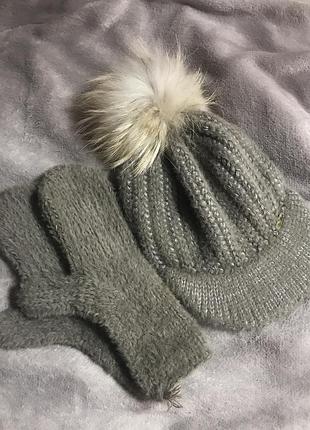 Набір шапка-кепка і рукавиці