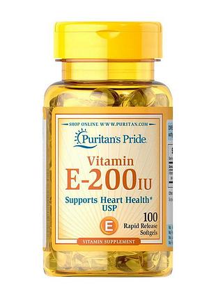 Витамин е puritan's pride vitamin e-200 iu 100 softgels