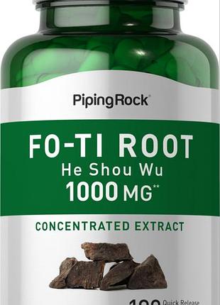 Экстракт фо-ти piping rock fo-ti root he-shou-wu 1000 mg 180 quick release capsules