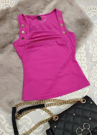 Майка женская, в рубчик, сток, на лето, s, m