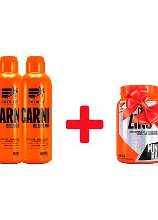 Жидкий l-карнитин + цинк extrifit carni liquid 60000 mg (1 l) (lemon orange) + extrifit carni liquid 60000 mg