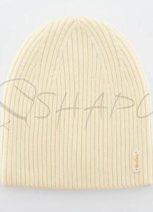 Шапка женская вискозная двойная без отворота malisa блюз сахарный