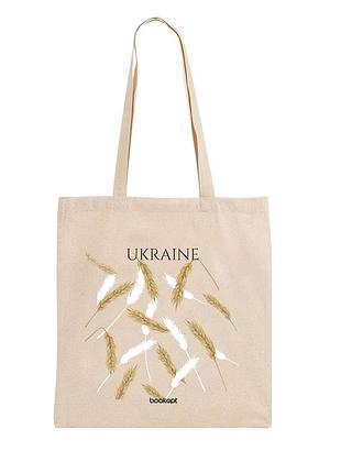 Эко-шоппер bookopt bk4007 ukraine (колоски) бежевый