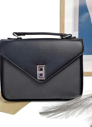 Сумка крос-боди искусственная кожа черный арт.hx200 black eteral smile (китай)