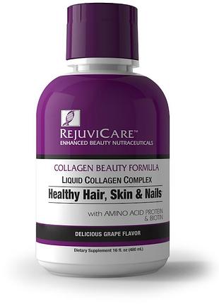 Жидкий коллагеновый комплекс rejuvicare collagen beauty formula liquid 500 mg 480 ml (grape)
