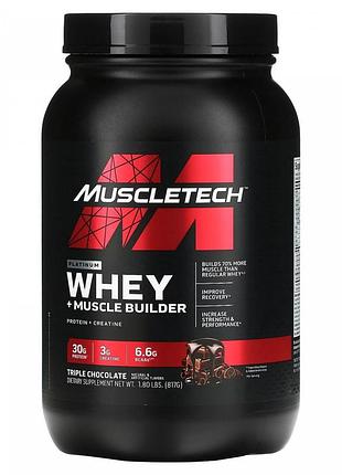 Протеин muscletech platinum whey + muscle builder 817 g (triple chocolate)