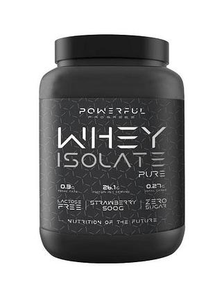 Протеин powerful progress whey isolate pure 500 g (клубника)
