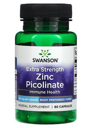 Цинк пиколинат swanson zinc picolinate 50 mg 60 caps