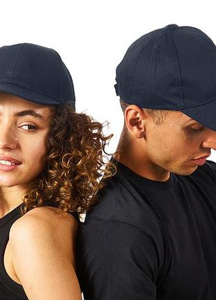 Кепка с козырьком adler czech, sunshine piccolio, бейсболка мужская или женская, шестиклинка, темно-синяя