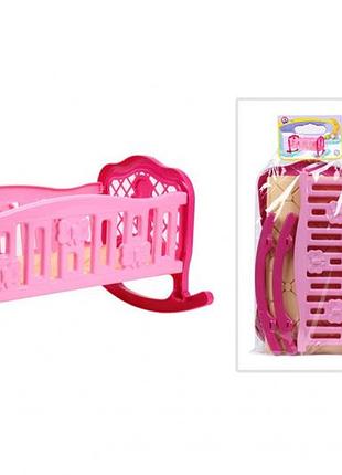 Кроватка колыбель для куклы 4531txk пластиковая от lamatoys