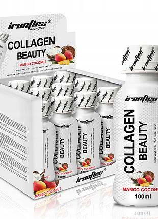 Коллаген ironflex collagen beauty shot 960ml 12x 80ml (mango coconut)