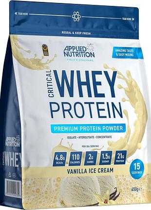 Протеин applied nutrition critical whey 450 g (vanilla ice cream)