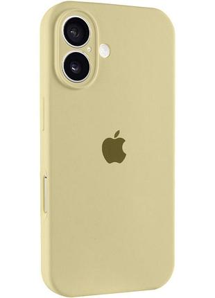 Чехол silicone case full camera protective (aa) для apple iphone 16 plus (6.7")
