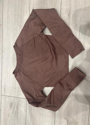 Рашгард спортивний кавового кольору