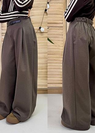 Теплі брюки вільного крою 3
