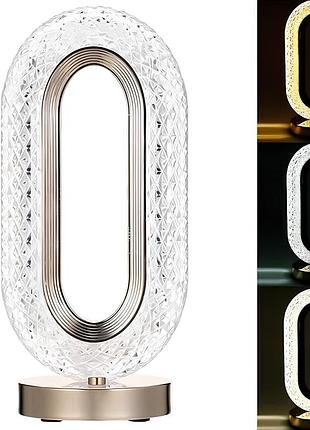 Настільна лампа-нічник 26х10,5см, з usb, crystal table lamp