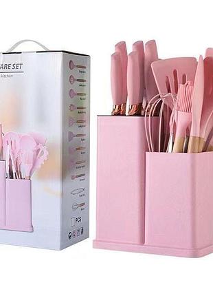 Набір кухонних речей, 19 предметів kitchen set, рожевий