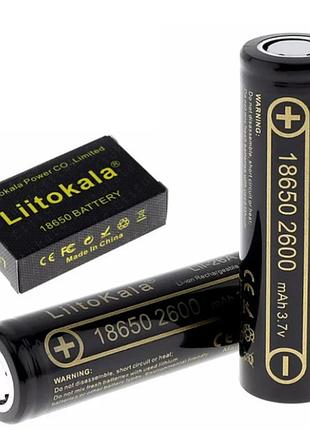 Акумулятор 18650 (1шт) 2600mah, liitokala lii-26a-jt