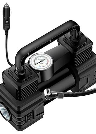 Автомобильный компрессор от прикуривателя 12в с насадками, air pump