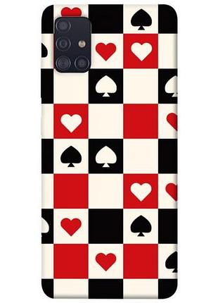 Чохол з принтом для samsung galaxy a51 / для самсунг галаксі а51 card grid