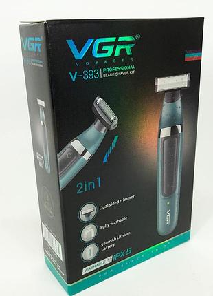 Професійна чоловіча електробритва vgr v-393, машинка для стрижки волосся і гоління sq-16