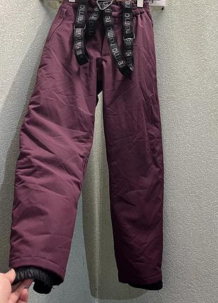 Зимние лыжные штаны полукомбинезон reima 146 + 6 см