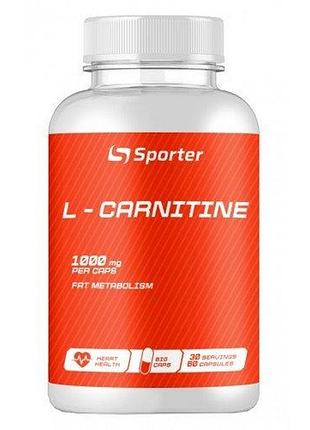 L - карнитин sporter l- carnitine 1000mg 60 капсул