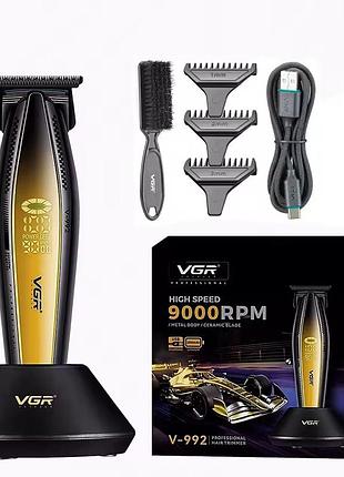 Машинка для стрижки волос и бритья vgr, электрическая машинка для стрижки, беспроводная электробритва ry-13