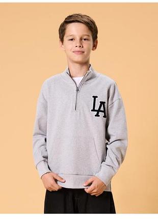 Свитшот с воротником стойкой