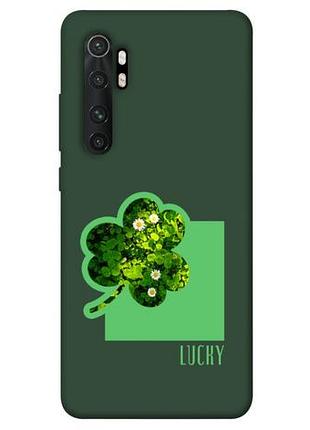 Чехол с принтом для xiaomi mi note 10 lite / для ксяоми, сяоми, ксиоми ми ноте 10 лайт clover sign