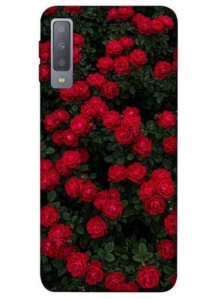 Чехол с принтом для samsung a750 galaxy a7 (2018) / для самсунг галакси а7 eternal roses
