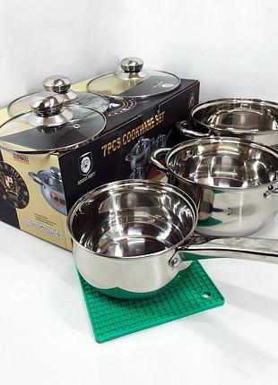 Сборный набор кастрюль, кастрюли посуда для электрических плит, кастрюля для кухни ik-32