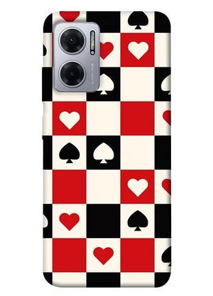 Чохол з принтом для xiaomi redmi note 11e / для ксяомі, сяомі, ксіомі редмі ноте 11е card grid