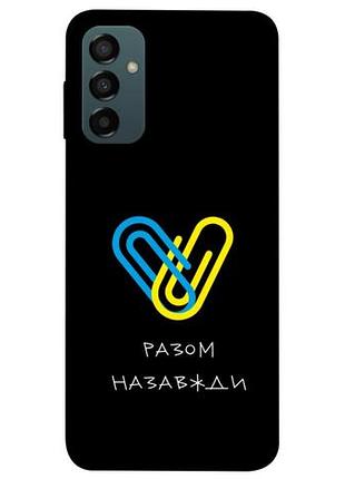 Чехол с принтом для samsung galaxy m34 5g / для самсунг галакси м34 brave ukraine 8