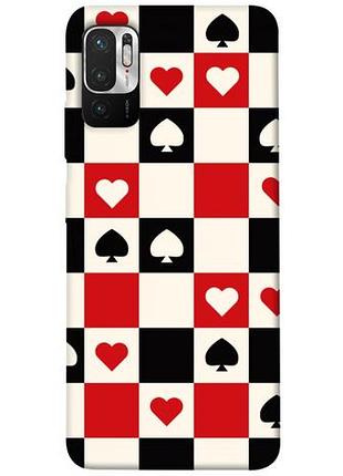 Чехол с принтом для xiaomi redmi note 10 5g / для ксяоми, сяоми, ксиоми редми ноте 10 card grid