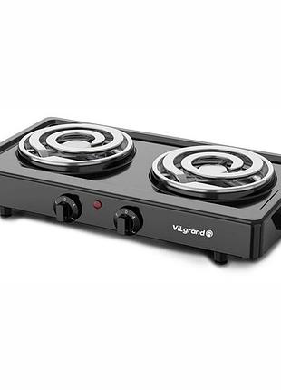 Электроплита vilgrand vhp162d black 2000 вт kv-77