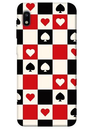 Чохол з принтом для samsung galaxy a10 (a105f) / для самсунг галаксі а10 card grid