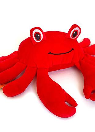 М`яка іграшка краб червоний плюш антистрес 35*11*14см копиця україна (00287-82)