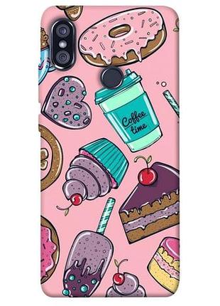 Чехол с принтом для xiaomi redmi note 5 pro, note 5 (dc) для сяоми редми ноте 5 про, ноте 5 coffee time