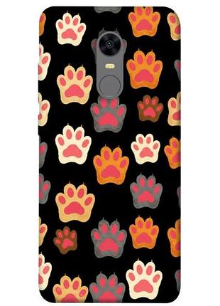 Чехол с принтом для xiaomi redmi 5 plus, note 5 (sc) для сяоми, ксиоми редми 5+, ноте 5 colorful paws