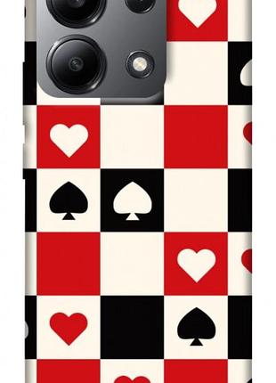 Чехол с принтом для xiaomi redmi note 13 4g / для ксяоми, сяоми, ксиоми редми ноте 13 card grid